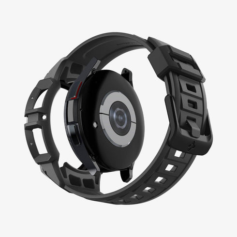 ACS06488 - Galaxy Watch 6 Classic (47mm) Case Rugged Armor Pro in black showing the front
